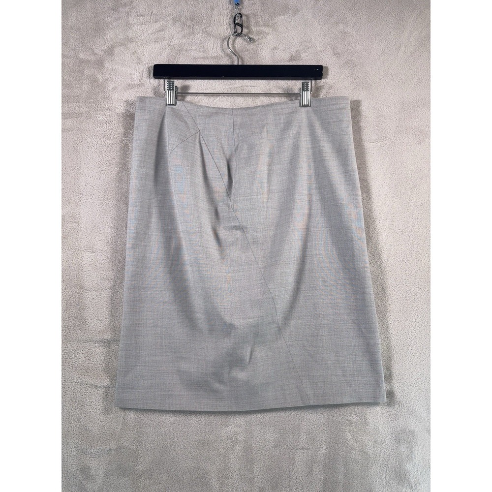 PIAZZA SEMPIONE Skirt Womens Size 35 Gray Knee Length Career Italy Designer